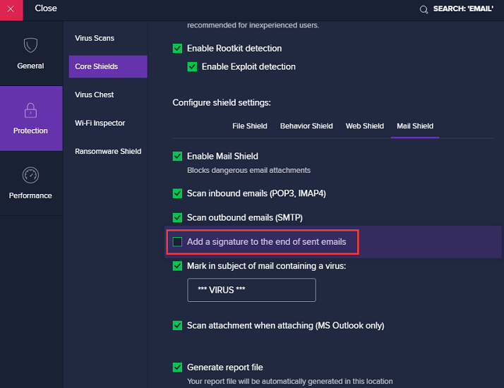 avast for mac stop notifications